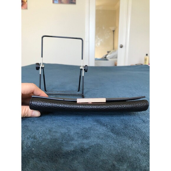 Ted Baker London black leather wallet on chain (missing chain), rose gold - Picture 5 of 11